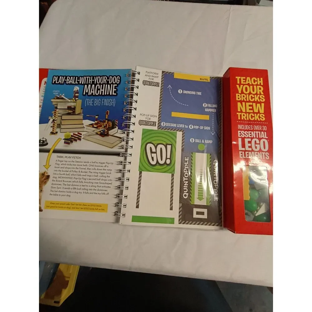 Lego Chain reactions klutz kit design build New in box